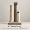 Decortrait™ Column Study – Classical Architectural Column Wall Sculpture