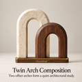 Decortrait™ Twin Arch Composition – Layered Architectural Arch Sculpture