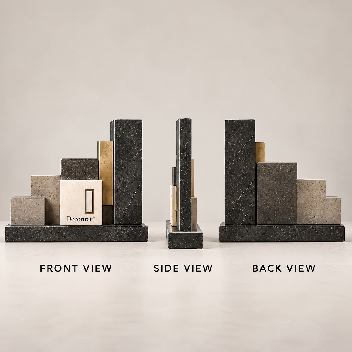Decortrait™ Cornerstone Relief – Layered Geometric Architectural Sculpture