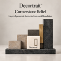 Decortrait™ Cornerstone Relief – Layered Geometric Architectural Sculpture