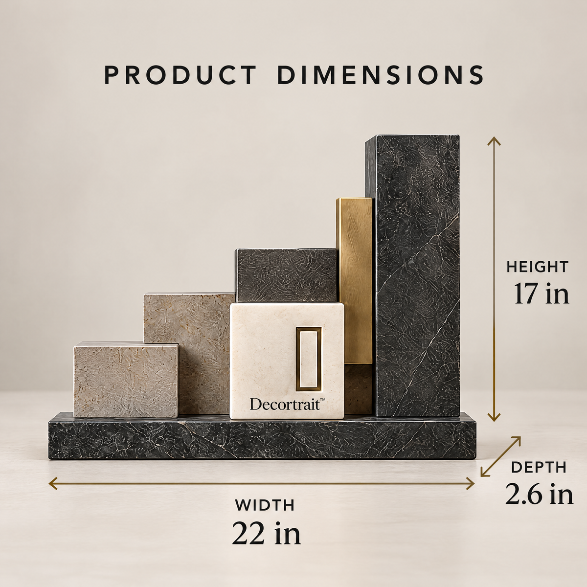 Decortrait™ Cornerstone Relief – Layered Geometric Architectural Sculpture