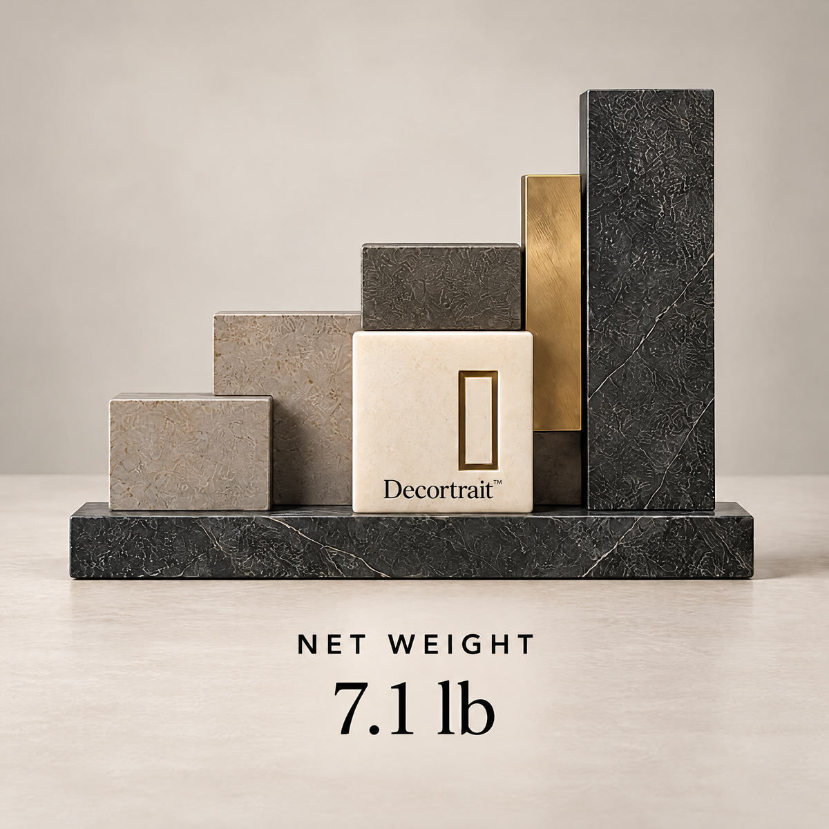 Decortrait™ Cornerstone Relief – Layered Geometric Architectural Sculpture