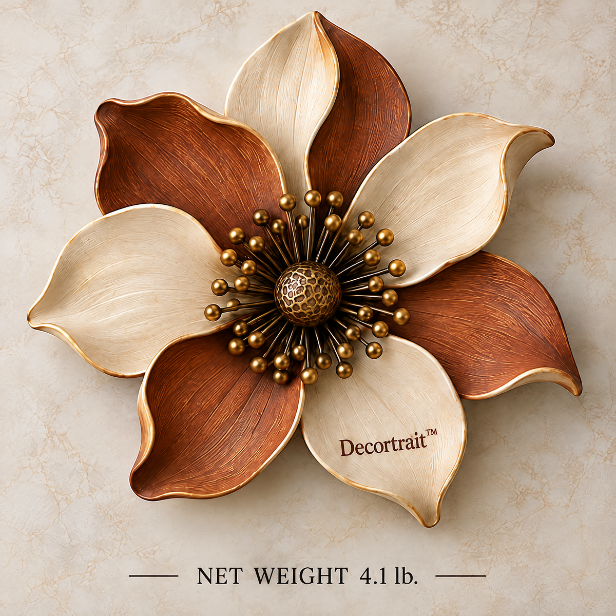 Decortrait™ Petal Nocturne – Sculptural Floral Wall Art