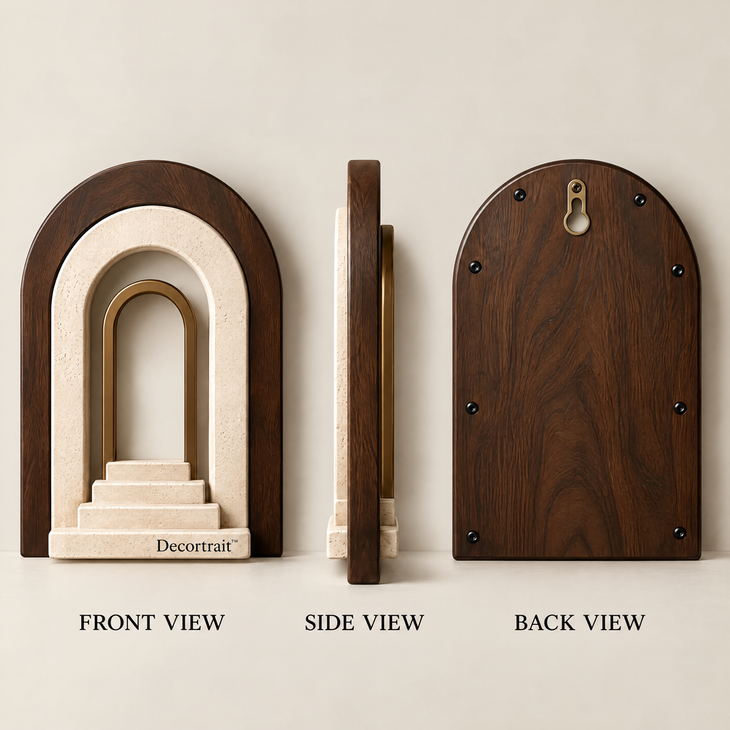 Decortrait™ Arched Passage – Nested Arch Architectural Wall Sculpture