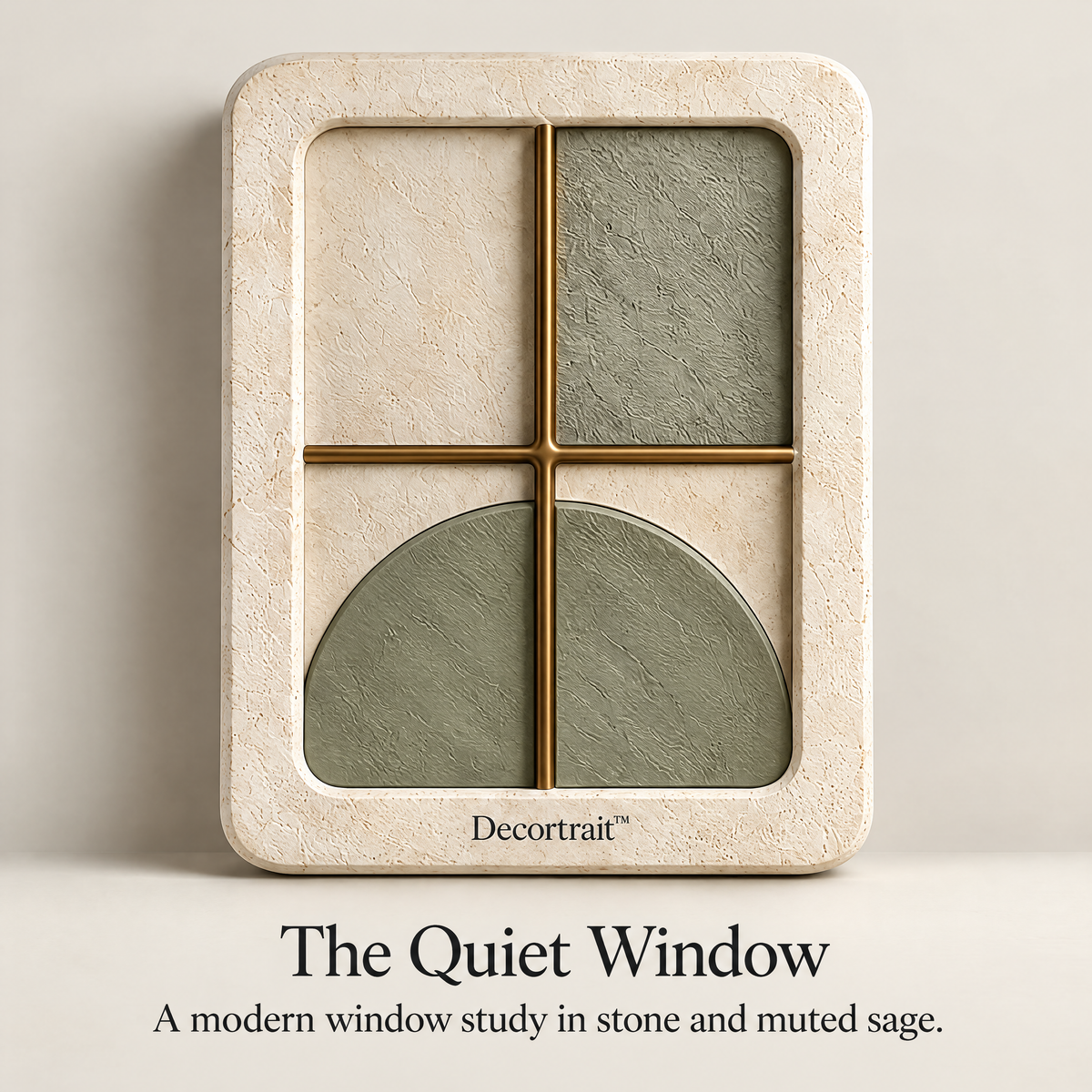 Decortrait™ The Quiet Window – Architectural Botanical Wall Sculpture