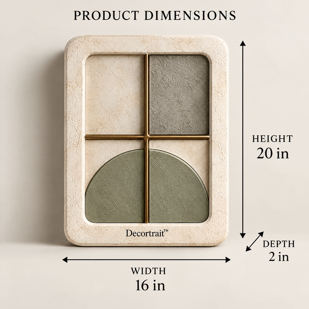 Decortrait™ The Quiet Window – Architectural Botanical Wall Sculpture