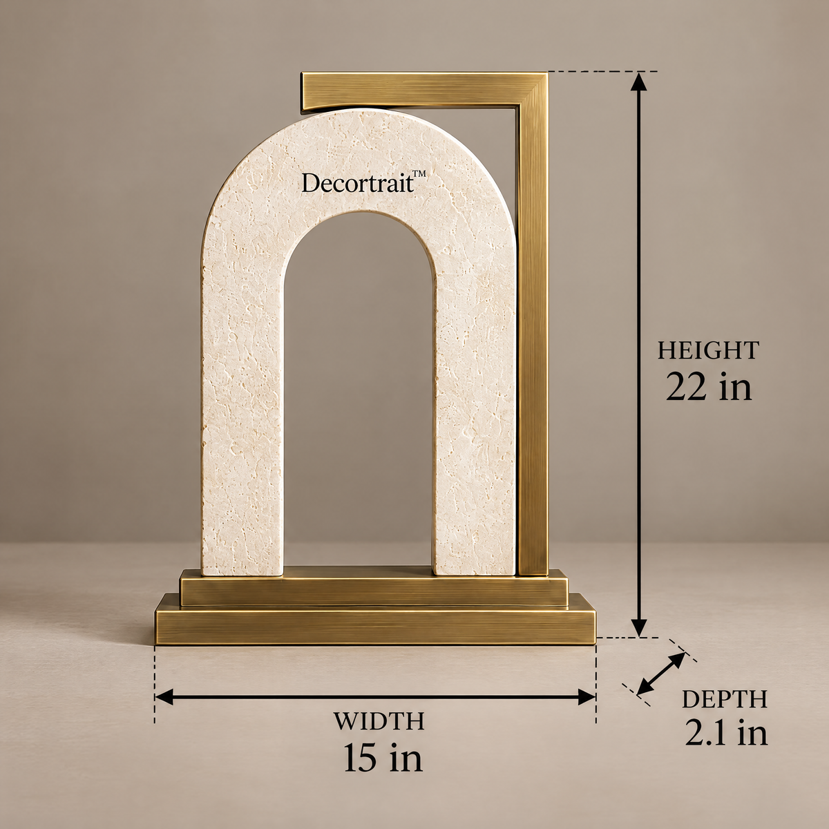 Decortrait™ Stacked Horizon – Layered Mineral Ridge Wall Sculpture